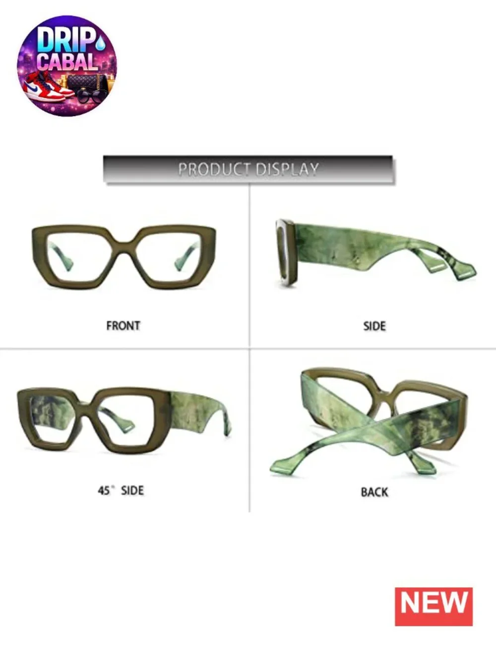 Oversized Square Retro Sunglasses for Women, 100% UV Protection, Trendy Luxury